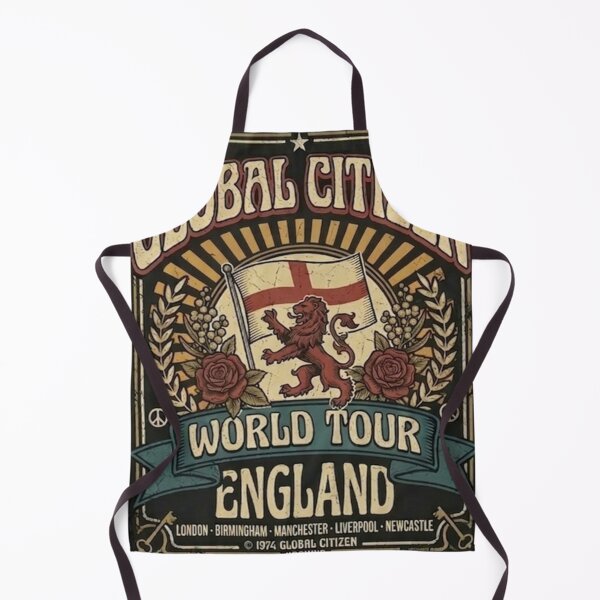 Item preview, Global Citizen World Tour ENGLAND Vintage 1974 Rock Shirt Design designed and sold by EARTH PEOPLE.