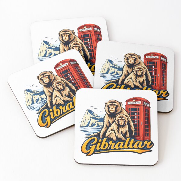 Item preview, Gibraltar Monkeys Rock Coastal Travel Graphic designed and sold by JackCurtis1991.
