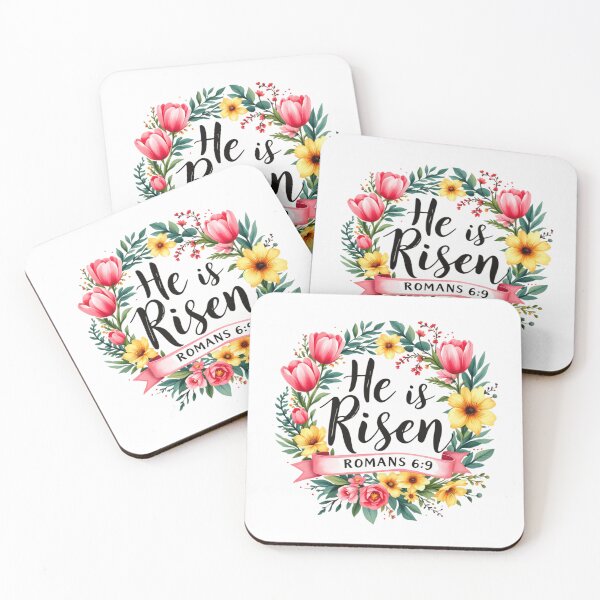 Item preview, He Is Risen Good Friday Easter Jesus Christ  designed and sold by Thread&Fable.