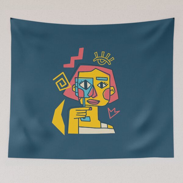 Item preview, Modern Cubism face designed and sold by Aminesnip.