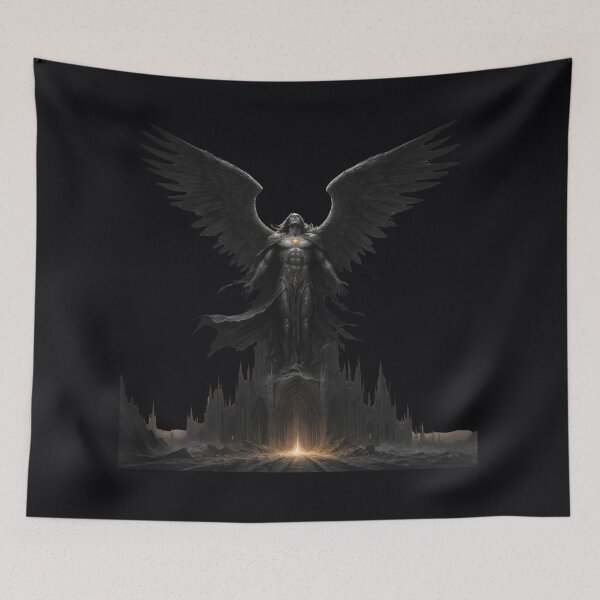 Item preview, The Morning Star's Descent — Dark Sacred Lucifer Art designed and sold by GeoWhimsy Studio.