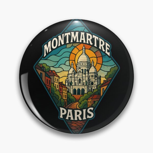 Item preview, Montmartre Paris Stained Glass Art Travel designed and sold by TomFrontierArt.