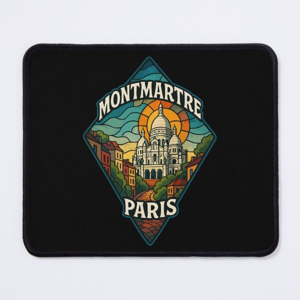 Item preview, Montmartre Paris Stained Glass Art Travel designed and sold by TomFrontierArt.