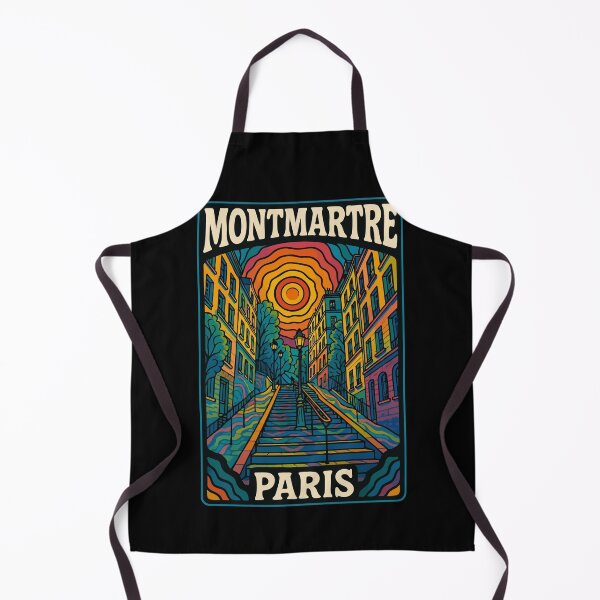 Item preview, Montmartre Paris Europe Colorful Trippy Art Travel designed and sold by TomFrontierArt.