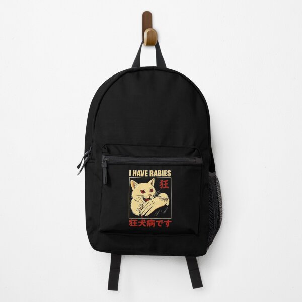 Item preview, I Have Rabies Cat Biting Hand Funny Anime Style Illustration designed and sold by titanlevi.