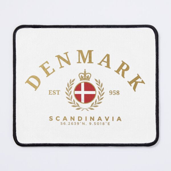 Item preview, Denmark Heritage Crest - Scandinavia Royal Gold Seal designed and sold by Shopeon Designs.