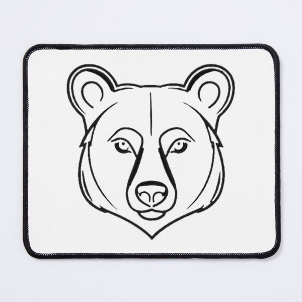 Item preview, Minimalist Bear Line Art – Modern Symmetrical Wildlife Illustration - 5 designed and sold by RELAX STATION.