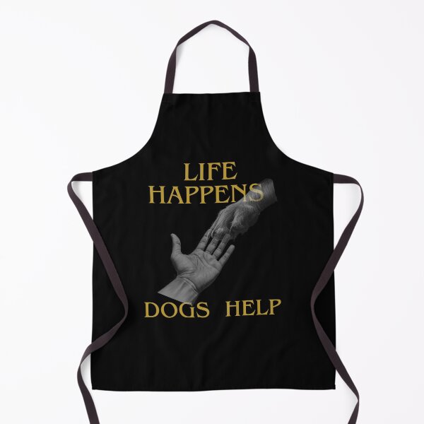 Item preview, Life Happens Dogs Help - Black Tees designed and sold by SkyTrailKin.