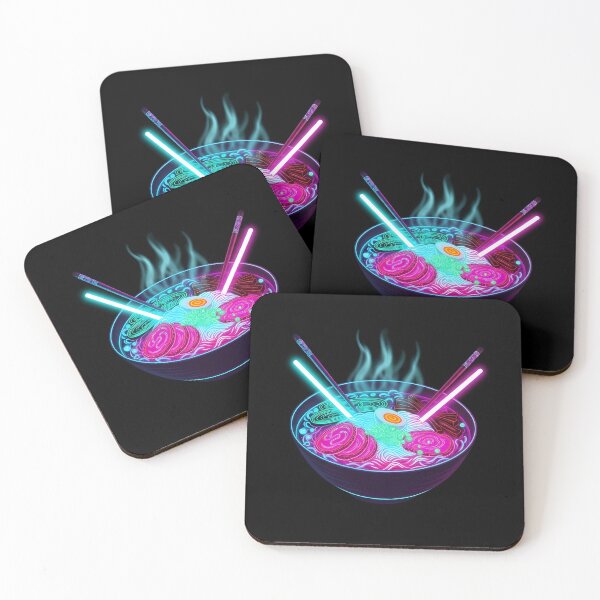Item preview, Neon Ramen Bowl - Cyberpunk Japanese Food Art designed and sold by powersunlight.