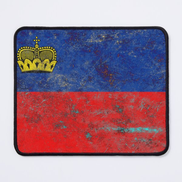 Item preview, Liechtenstein Flag Metal Texture | Liechtenstein Metal Design designed and sold by RoyalMerchantShop.