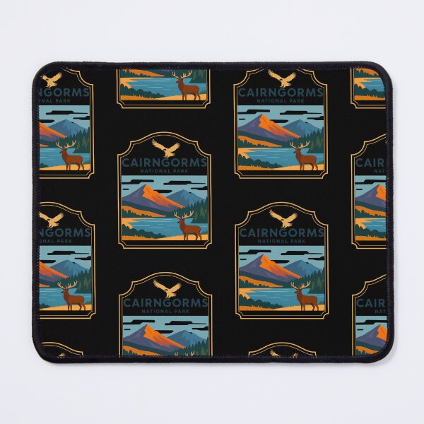 Item preview, A Vintage Illustration of Cairngorms National Park - Scotland - Sticker designed and sold by SkyTrailKin.