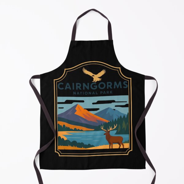 Item preview, A Vintage Illustration of Cairngorms National Park - Scotland - Sticker designed and sold by SkyTrailKin.