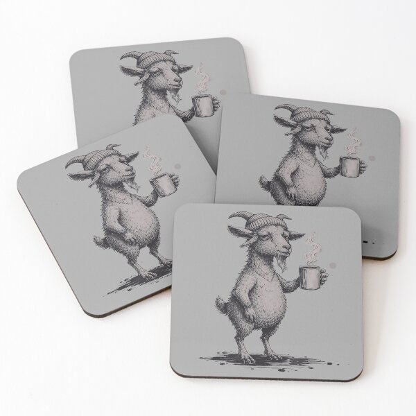 Item preview, Grumpy Goat Coffee Lover Funny Morning Mood Animal designed and sold by JerdbordinShop.
