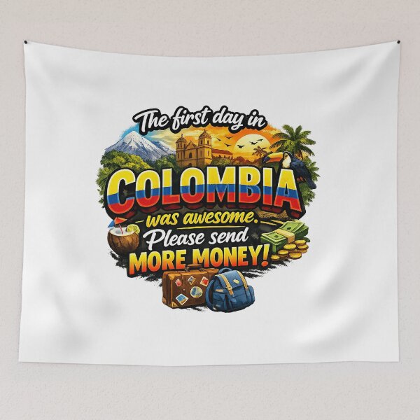 Item preview, Colombia Adventure Graphic Tee – Fun Unisex T-Shirt for Travelers designed and sold by MoolokaiApperal.