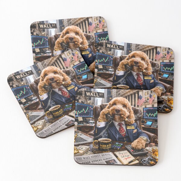 Item preview, Cockapoo Wall Street President at a Trading Desk designed and sold by Paul Thompson Photography.