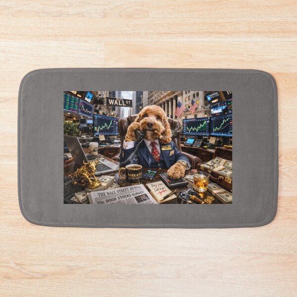 Item preview, Cockapoo Wall Street President at a Trading Desk designed and sold by Paul Thompson Photography.