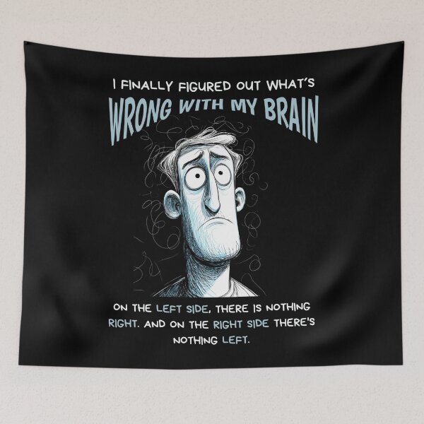 Item preview, Brain Joke Funny Tee designed and sold by Sketch-Shack.