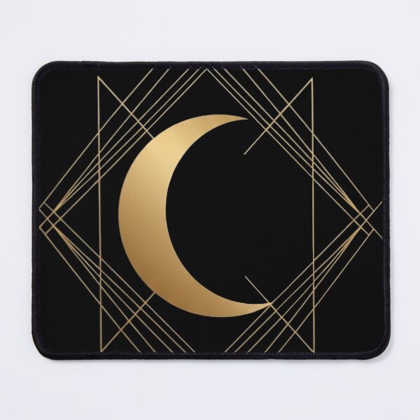 Item preview, Golden Celestial Crescent: Stars and Night Sky. designed and sold by mostafacasper12.