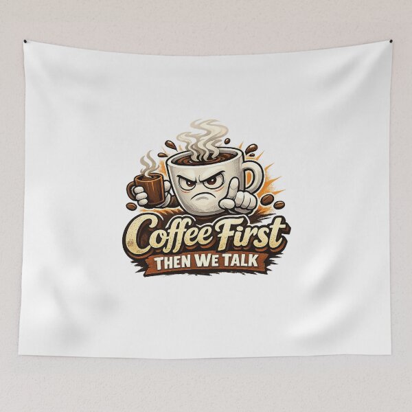 Item preview, Coffee First Then we Talk  designed and sold by MoolokaiApperal.