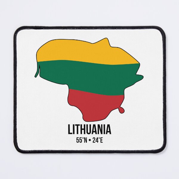 Item preview, Lithuania Travel Sticker | Map Outline Flag Design with Coordinates designed and sold by JulijaArt.
