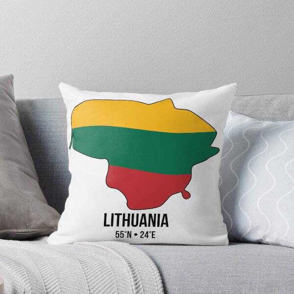 Item preview, Lithuania Travel Sticker | Map Outline Flag Design with Coordinates designed and sold by JulijaArt.