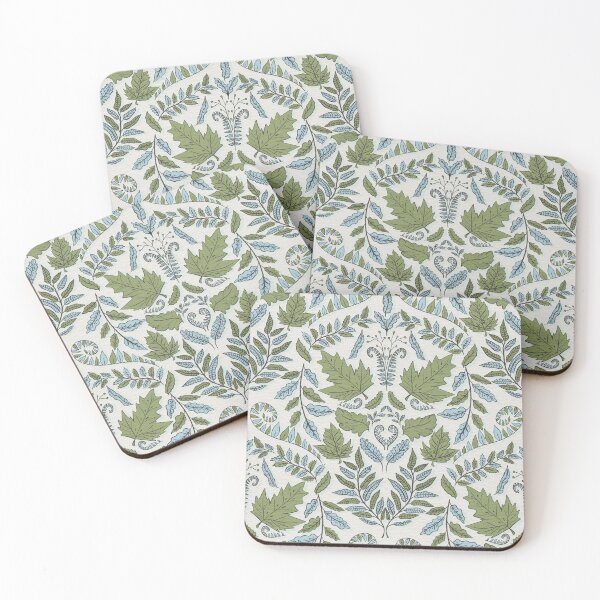 Item preview, Fern Garden: Green Symmetrical Botanical Pattern designed and sold by Nekogobido.