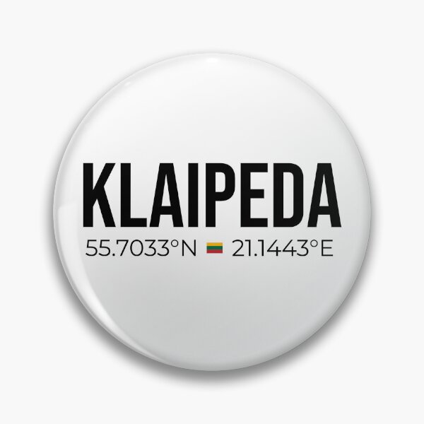 Item preview, Klaipeda Lithuania Coordinates Travel Sticker | Baltic Sea City designed and sold by JulijaArt.