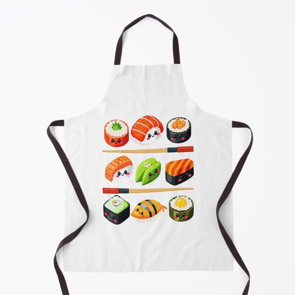Item preview, Cute Kawaii Sushi Set Japanese Food Cartoon designed and sold by titanlevi.