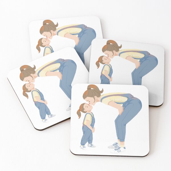 Artikelvorschau, Niedliche Illustration der Mutter-Kind-Liebe entworfen und verkauft von CozyMomDesigns.