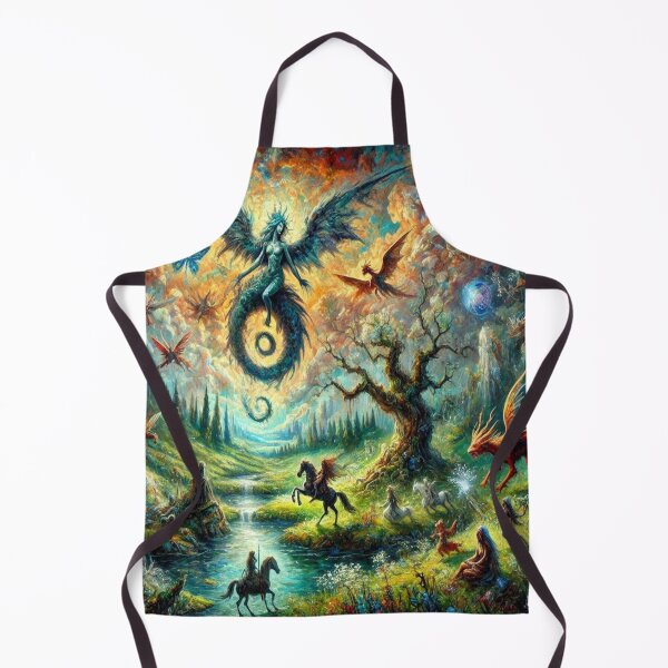 Artikelvorschau, Epic Fantasy Realm with Dragons, Magic Light and Mythical Riders entworfen und verkauft von FotoworldEdel.