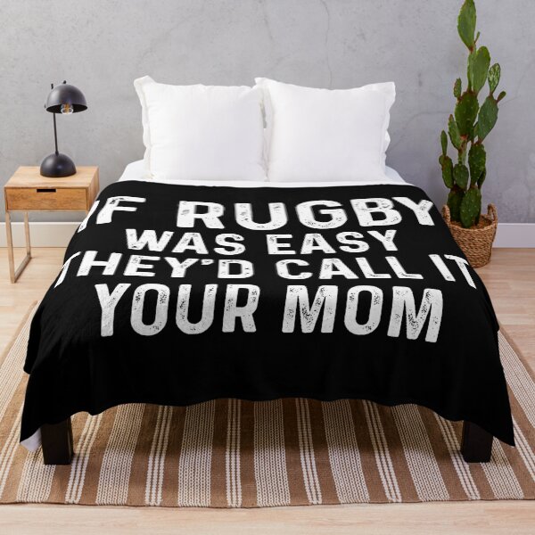 Item preview, If Rugby Was Easy They’d Call It Your Mom Funny Rugby Quote Vintage Distressed designed and sold by GabrieSketcham.