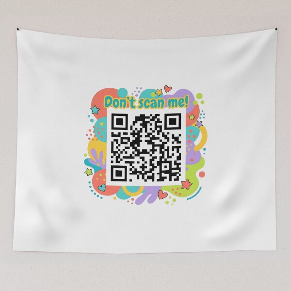 Item preview, Don't Scan Me QR Code Art | Mystery Interactive Design | Reverse Psychology Humor designed and sold by SergioMiklos.