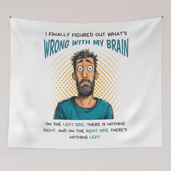 Item preview, Brain Joke Funny Tee designed and sold by Sketch-Shack.