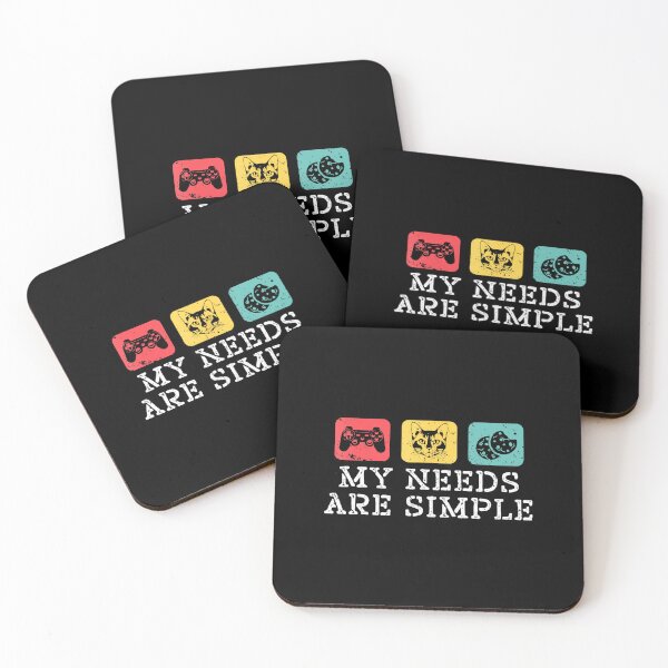 Item preview, My Needs Are Simple Cats Gaming Cookies Funny  designed and sold by FGTV2021.