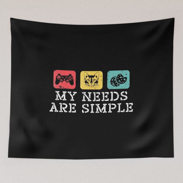 Item preview, My Needs Are Simple Cats Gaming Cookies Funny  designed and sold by FGTV2021.