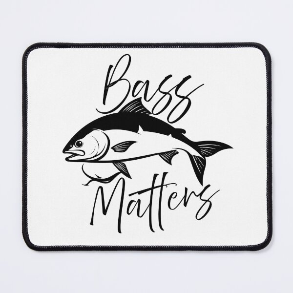Item preview, Bass Matters graphic fishing illustration, custom text. designed and sold by Art-Horizon.