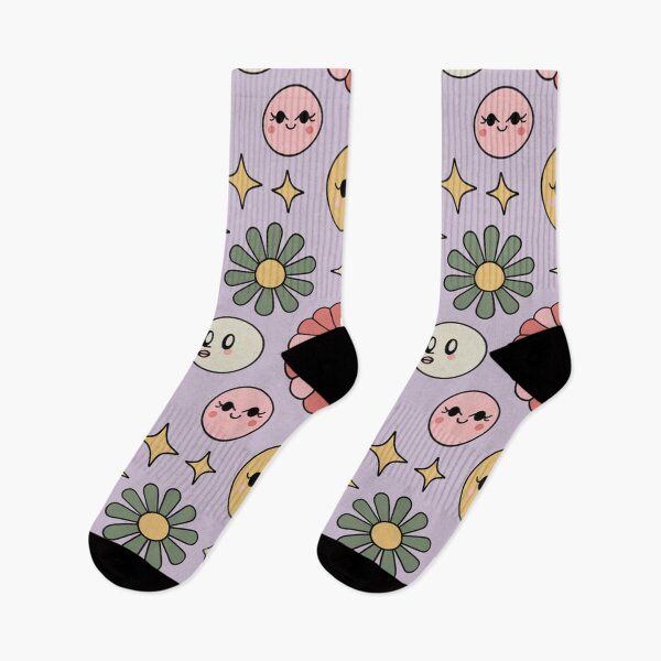Item preview, Kawaii Mushroom Moon Flower Seamless Pattern - Pastel Cute Magical Repeat designed and sold by Midnight Veil Designs.
