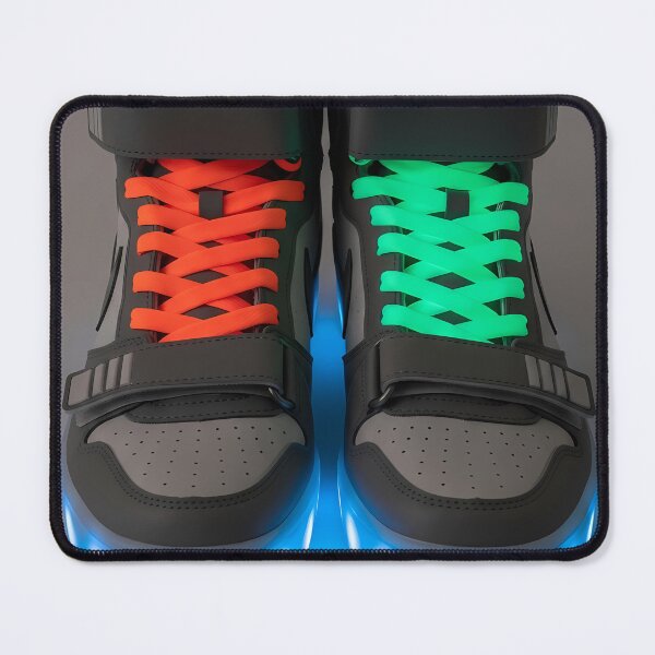 Item preview, Neon Light-Up Sneakers - High-Top Cyberpunk Shoes Art designed and sold by powersunlight.