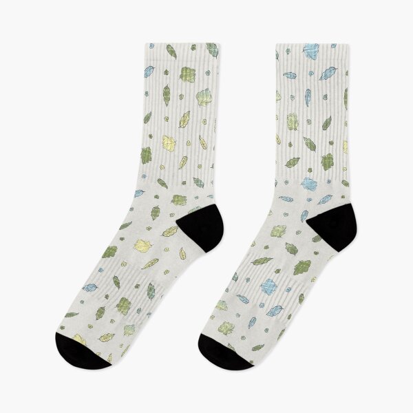 Item preview, Spring Breeze: Green and Cyan Leaf Pattern designed and sold by Nekogobido.