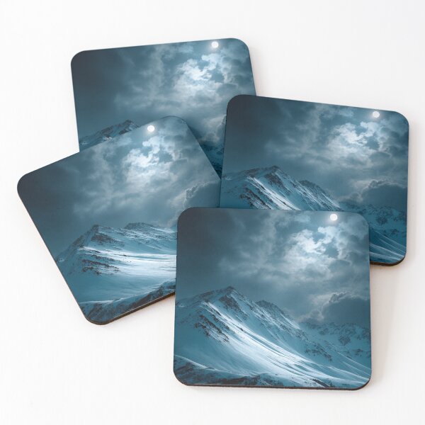 Item preview, Night Mountains Landscape designed and sold by NicolasGlowArt.