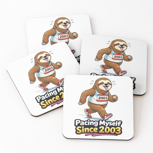 Item preview, Funny Sloth Running Meme – Pacing Myself Since 2003 designed and sold by Gentlestate.