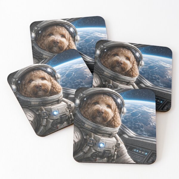 Item preview, Cockapoo Astronaut in Spacecraft Above Earth designed and sold by Paul Thompson Photography.