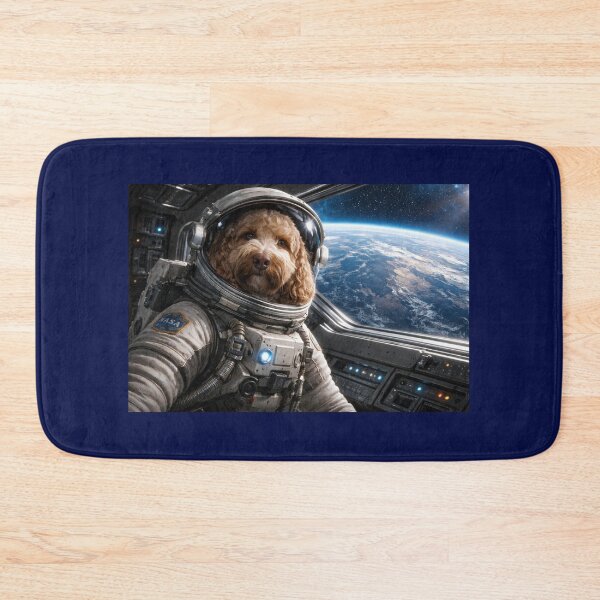 Item preview, Cockapoo Astronaut in Spacecraft Above Earth designed and sold by Paul Thompson Photography.