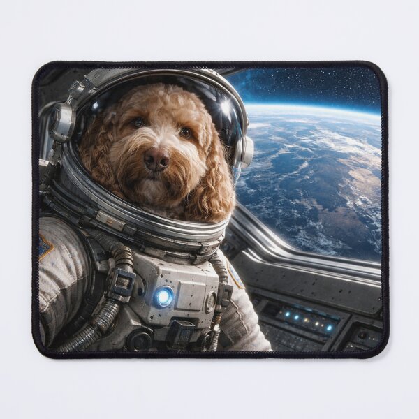 Item preview, Cockapoo Astronaut in Spacecraft Above Earth designed and sold by Paul Thompson Photography.