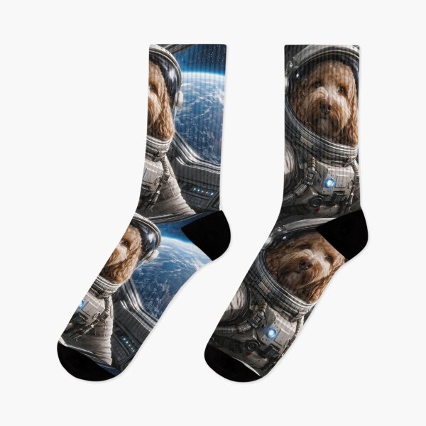 Item preview, Cockapoo Astronaut in Spacecraft Above Earth designed and sold by Paul Thompson Photography.