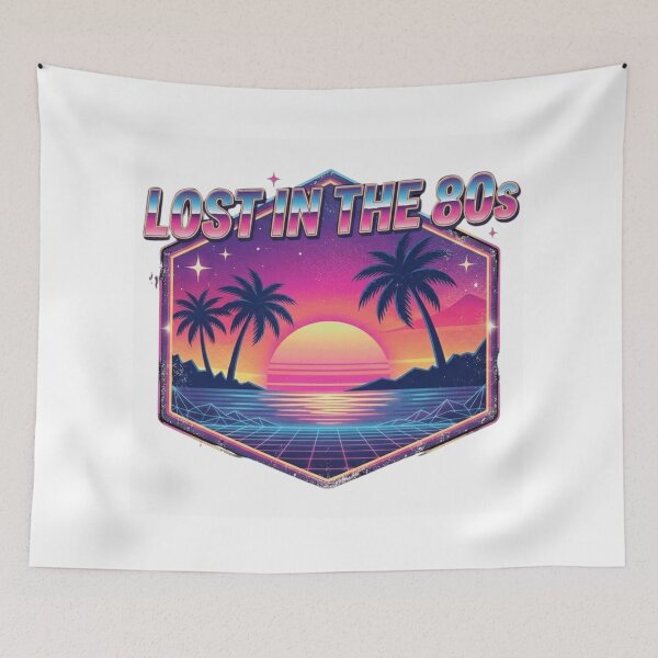 Item preview, Retro Synthwave Sunset | "Lost in the 80s" Vintage Aesthetic designed and sold by NikieesCreation.