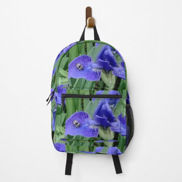 Item preview, Indigo iris flower and bee designed and sold by glowvim.