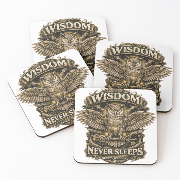 Item preview, Steampunk Clockwork Owl – “Wisdom Never Sleeps” Vintage Owl Illustration designed and sold by CulturalCurios.