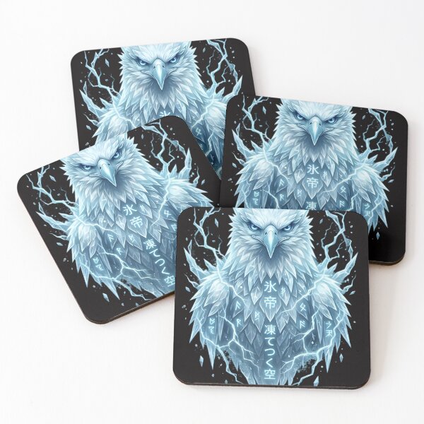 Item preview, Ice Crystal Eagle Spirit with Japanese Kanji designed and sold by WalterAdd.