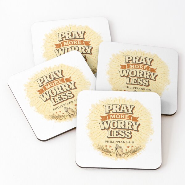 Item preview, Pray More Worry Less – Christian Faith Typography Design designed and sold by jerskie_12tribes.
